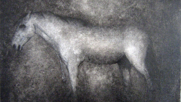 Pferd#1, oil and acrylic on canvas, 24x30 cm, 2009