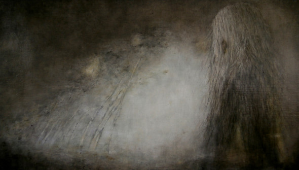 Hurricane#2, 60x110 cm, charcoal, pencil and oil on canvas, 2016