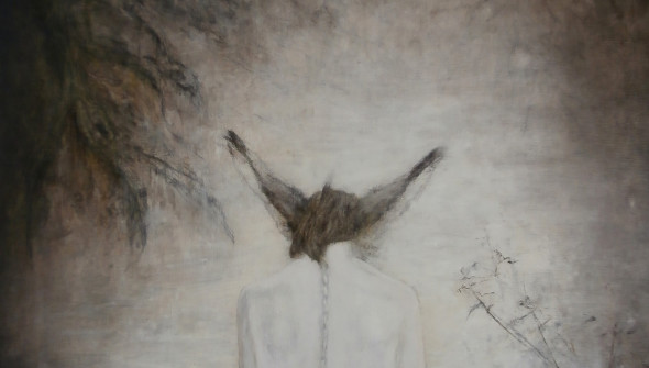 Donkey, 170x90 cm, Pencil, charcoal and oil on canvas, 2016, Courtesy ZERP Galerie Rotterdam.