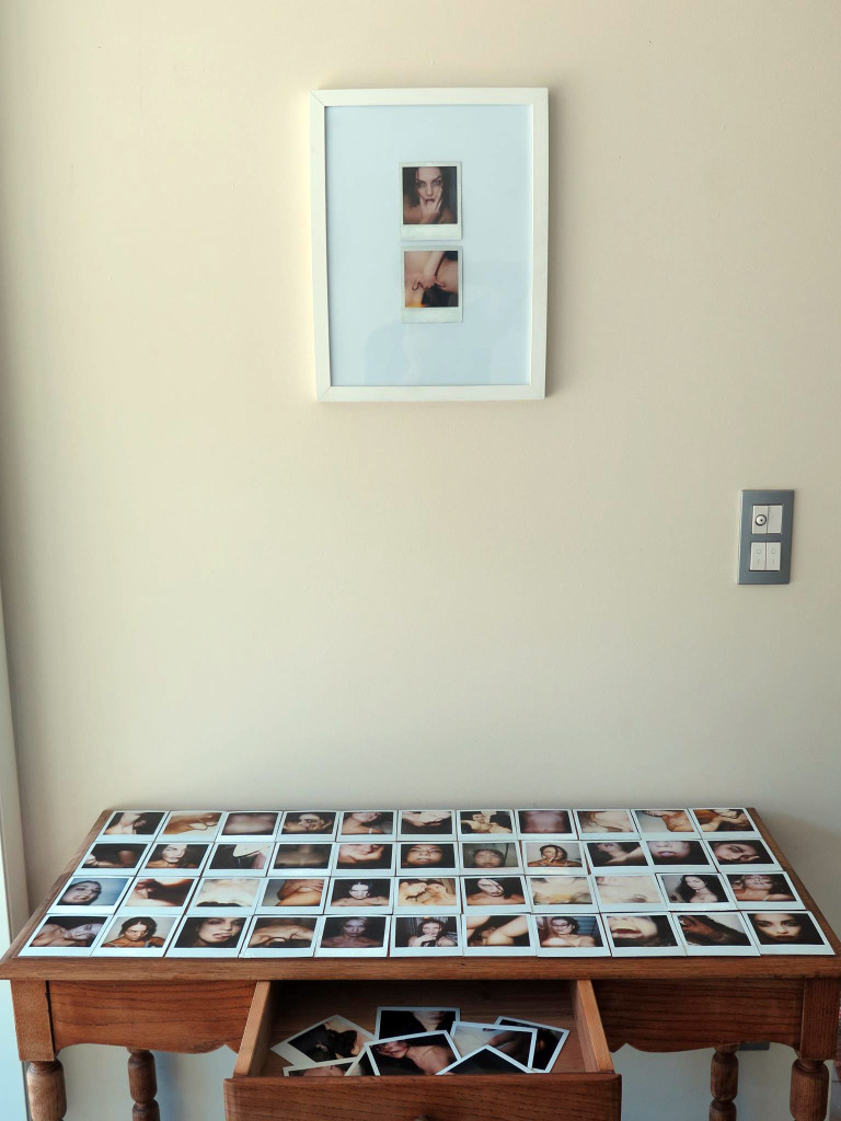 Polaroids installation NO MORE SECRETS, PAK Gistel, Belgium, 2015