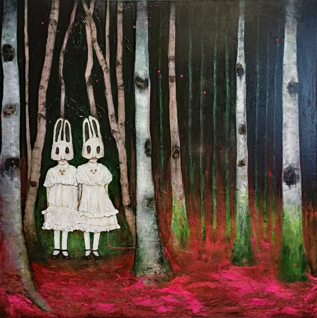 Hunters (hunters) 180x180 cm.